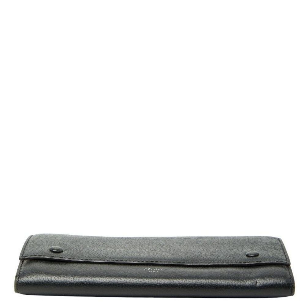 Celine Large Flap Multifunction Black Leather Wom… - image 3